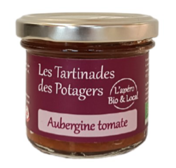 La Ferme des Potagers de Marcoussis - Tartinade Aubergine tomate - 100g - Bio