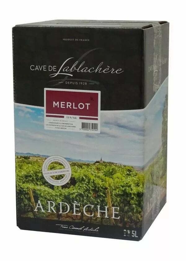 Ardèche - Cave de Lablachère - Merlot - BIB 5l