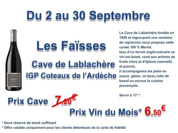 Vin du Mois de Septembre