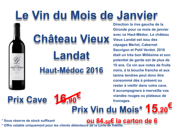 Le Vin du Mois de janvier 🍷
