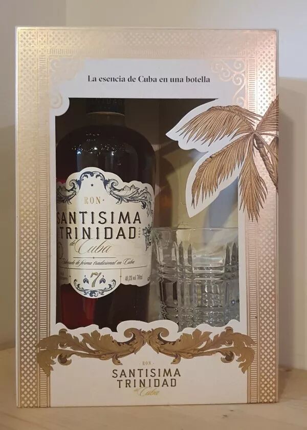 Cuba - SANTISIMA TRINIDAD 7 ans Coffret 1 verre