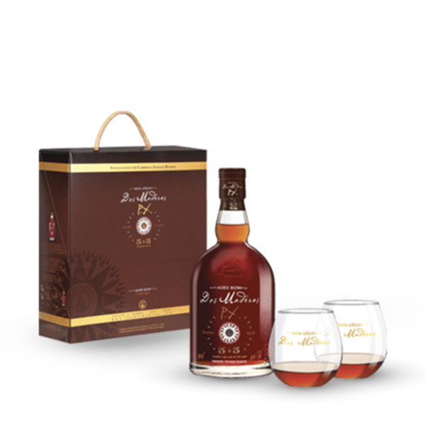 Espagne - DOS MADERAS PX 5 + 5 Coffret 2 verres